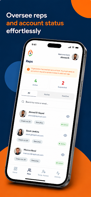 RepTrust Organization Screenshot 1