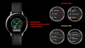 Rhombus Quartz Green Wear OS Screenshot 1