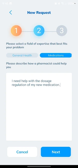 MedidexConnect Pharmacist Chat Screenshot 1