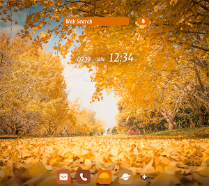 Yellow Trail Theme +HOME Screenshot 0