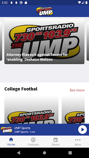UMP Sports Screenshot 0