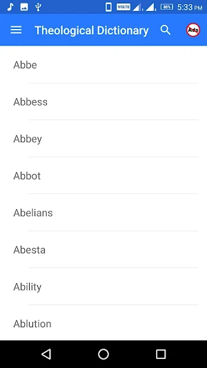 Theological Dictionary Screenshot 1