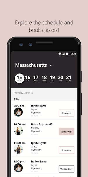 Ignite Barre & Fitness Studio Screenshot 2