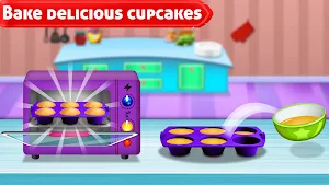 Sweet Food Bakery Kitchen: Baking Chef Games Screenshot 0