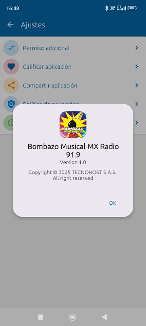 Bombazo Musical MX Radio 91.9 Screenshot 3