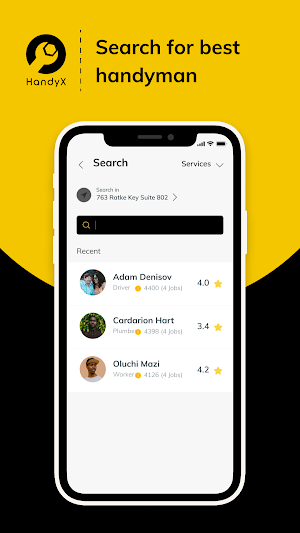 HandyX: Handyman Services Screenshot 2