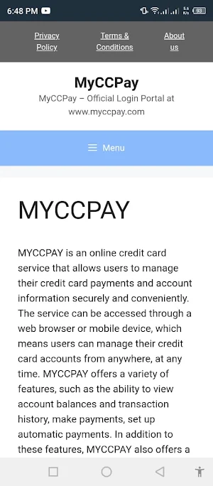 My CC Pay Screenshot 0