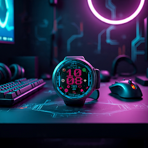 Tactical HUD Gamer Watch Face Screenshot 1