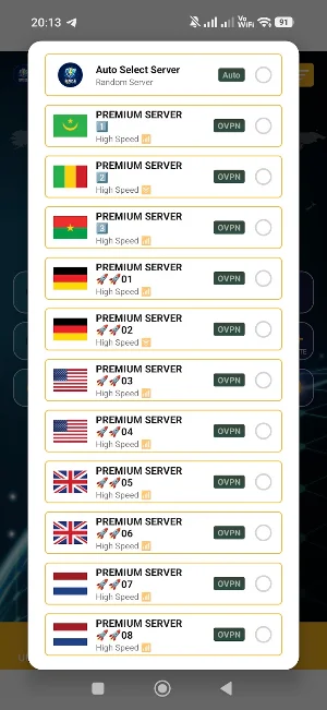 Binke Volt VPN Screenshot 1