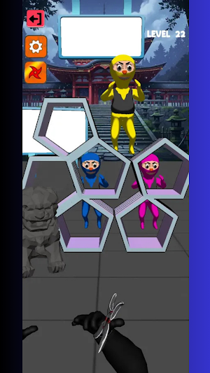 Shuriken blade strike game Screenshot 1