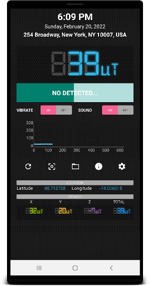 Magnetic Field Meter Screenshot 0