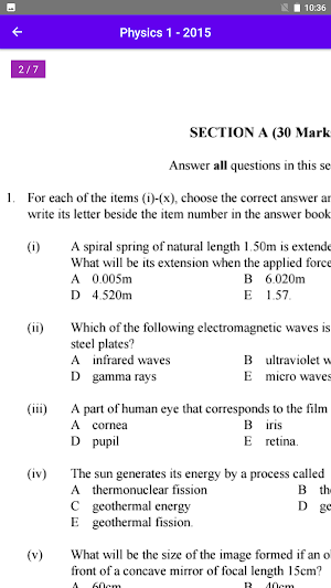 Physics Review O Level Screenshot 2