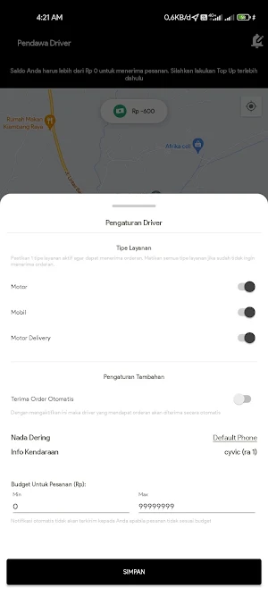 PENDAWAJEK DRIVER Screenshot 1