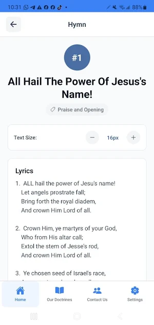 TACC Hymn Book Screenshot 3