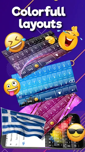 Greek Keyboard 2023 Screenshot 2