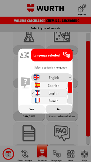 Chemical anchoring volume Screenshot 1