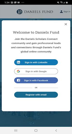 Daniels Scholars Connect Screenshot 1