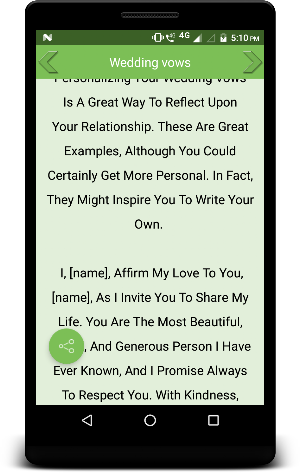 Wedding vows Screenshot 2