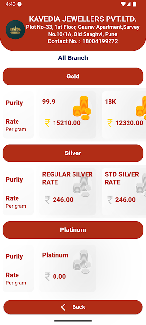 KAVEDIA JEWELLERS PVT. LTD. Screenshot 3