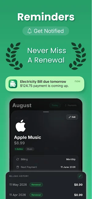 Bill Organizer - DueWise Screenshot 1