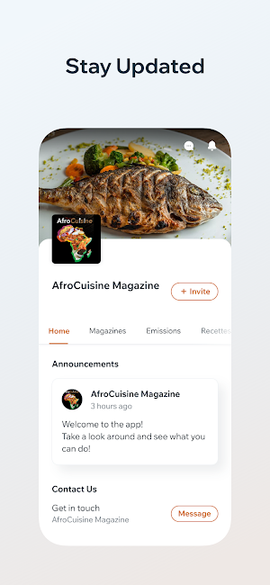 AfroCuisine Magazine Screenshot 0