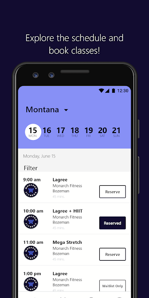Monarch Fitness Screenshot 2