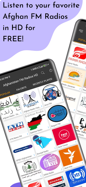 Afghanistan FM Radios HD Screenshot 0