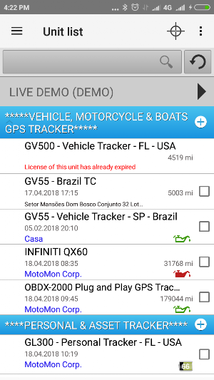 MotoMon GPS Tracking Screenshot 0