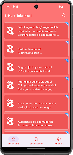 8-Mart Tabriklari Screenshot 1