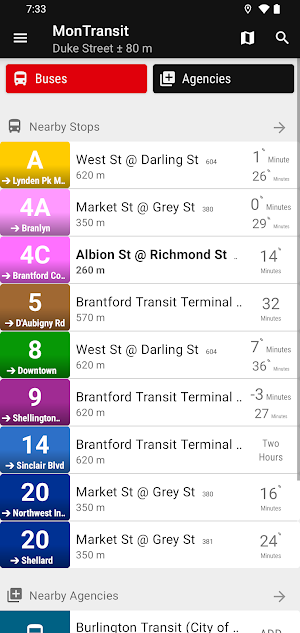 Brantford Transit Bus - MonTr… Screenshot 0