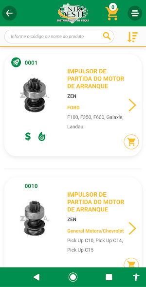Centro Oeste Distribuidora de Peças Screenshot 2
