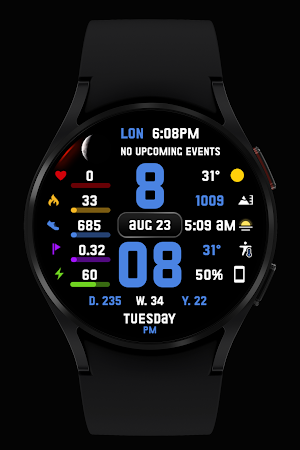 SuperInfo Watch Face Wear OS Screenshot 3