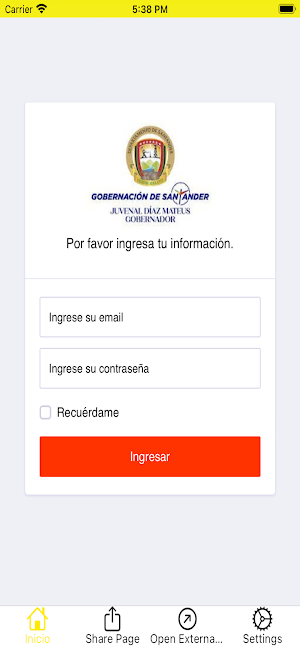 gobernacion santander Screenshot 0