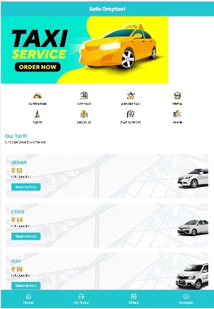 Safe Drop Taxi - Booking App Screenshot 3
