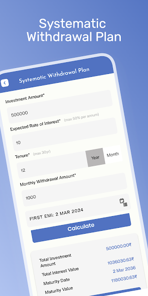 CreditCash : EMI Calculator Screenshot 1