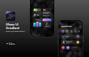 Glass UI Gradient KWGT Screenshot 1