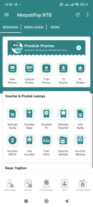 MerpatiPay NTB Screenshot 1
