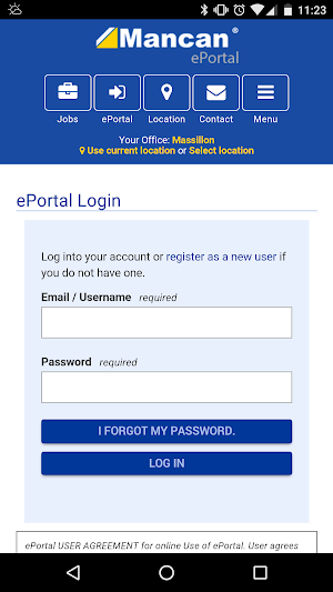Mancan ePortal Screenshot 2