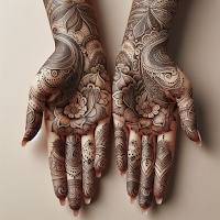 Mehndi Bridal Design Wallpaper