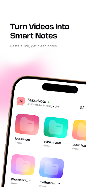 SuperNote: AI Notes & Learning Screenshot 1