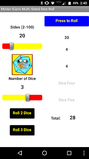 Mister iCan's Multi-Sided Dice Screenshot 3