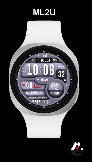 ML2U 406 Digital Watch Face Screenshot 3