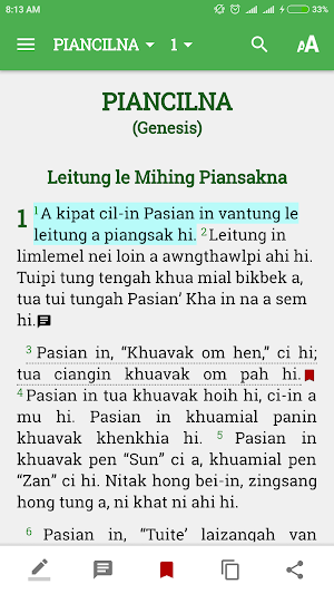 Tedim Bible Screenshot 1
