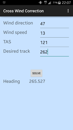 Cross Wind Correction Screenshot 0