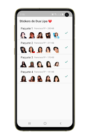 Stickers de Dua Lipa ❤️ Screenshot 1