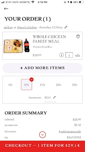 Frisco's Chicken Screenshot 3
