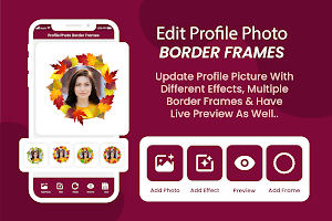 Profile Pic Border Frame Maker Screenshot 0