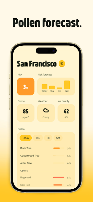 Pollinate - Pollen Forecast Screenshot 0