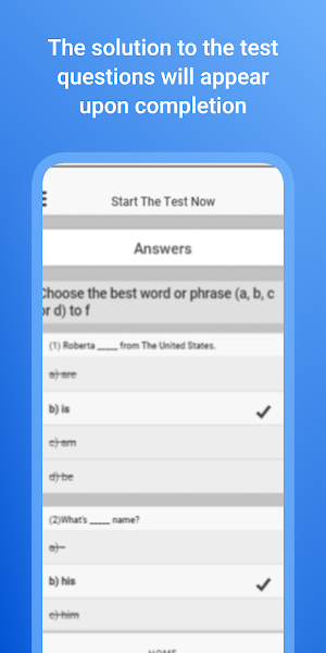 English Placement Test Screenshot 3