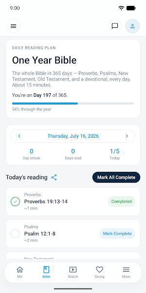One Hope App Screenshot 1